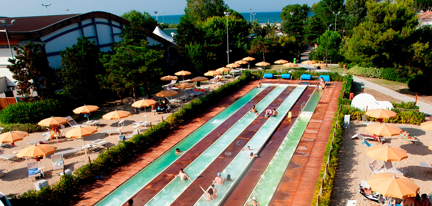 Il parco acquatico del benessere e divertimento in acqua termale, Riccione